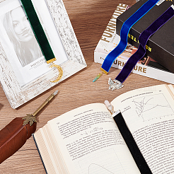 Бархатные закладки с подвеской в виде змеи/солнца/бабочки/луны AJEW-FG0002-62