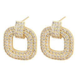 Серьги-гвоздики из циркония EJEW-K312-09G