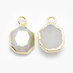 Гальванизированные подвесные агатовые подвески&nbsp;G-I207-12A-G