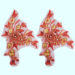 Полиэстер вышивка кружево шитье украшения&nbsp;DIY-WH20031-079C