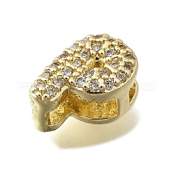 Латунные микро-паве кубические цирконии буквы многорядные звенья KK-D295-32G-16