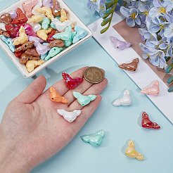 60шт УФ-покрытие непрозрачные акриловые бусины&nbsp;MACR-ME0001-16