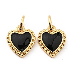 Подвески из латуни с эмалью в стойку KK-E015-08G