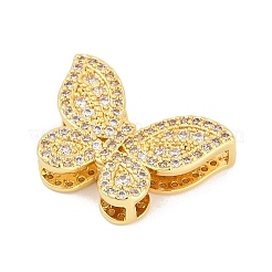 Латунные микропаве прозрачные многонитевые звенья из циркония KK-M311-02G