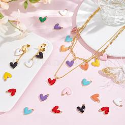 66 шт. подвески из экологически чистого цинкового сплава 11 цветов светло-золотого цвета FIND-PH0002-77