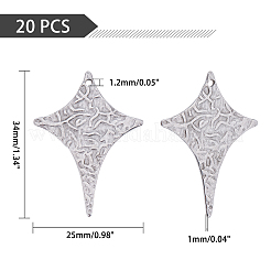 Подвески из нержавеющей стали 304 STAS-UN0016-90P