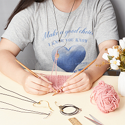 Алюминиевые ожерелья с подвесками в форме сердца NJEW-NB00005