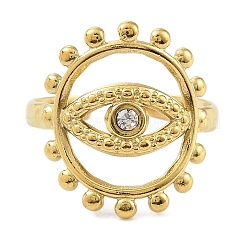 Открытое кольцо-манжета из нержавеющей стали 304 с ионным покрытием (IP) для женщин RJEW-F166-02G-02