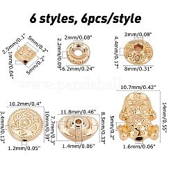 36шт 6 стильные бусины из сплава FIND-CA0002-94