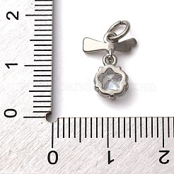 Латунные микро проложить кубического циркония подвески&nbsp;KK-P308-49P