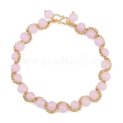 Браслеты из круглых бусин из искусственного нефрита&nbsp;BJEW-JB12050-03