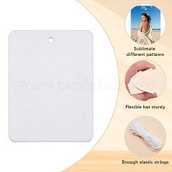Filz Sublimation Lufterfrischer Blankoblätter Auto Hängedeko&nbsp;DIY-SP0007-39A