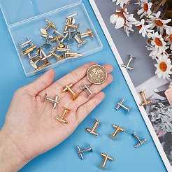 30 шт. 2-х цветные латунные запонки для мужчин FIND-HY0003-47