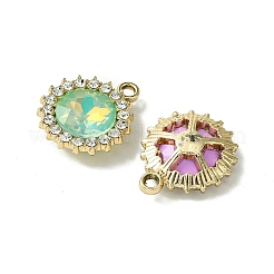 Сплав с УФ-покрытием и разноцветные стеклянные подвески со стразами&nbsp;FIND-B039-04G