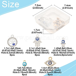 36шт 6 стиля подвески из сплава&nbsp;ENAM-FS0002-38