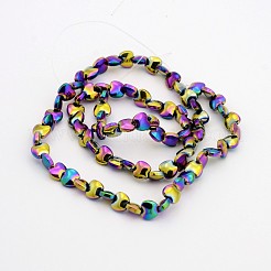 Гальванизировать немагнитных синтетический гематит нитей бисера&nbsp;G-J286-05E