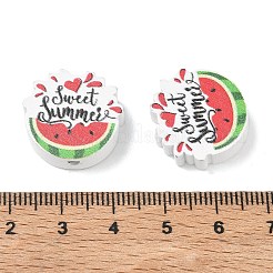 Bedruckte Holzperlen mit Sommermotiven&nbsp;WD-CBAA998-A01