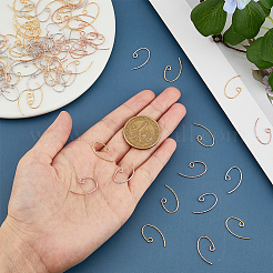 90 шт. 3 цвета латунные крючки для серег&nbsp;KK-FH0006-81