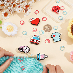 6 шт. 6 стиля медицинская тематика силиконовые бусины протекторы для спиц/стопоры для спиц DIY-NB0010-41