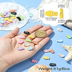 45 шт. 9-цветные бусины из сплава&nbsp;FIND-CJ0003-26