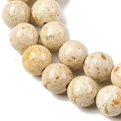 Нити из натурального окрашенного мрамора&nbsp;G-P593-8mm-06