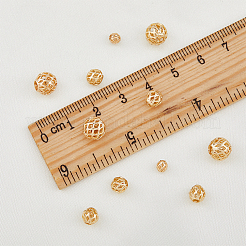 120 шт. 3 стиля полые латунные бусины&nbsp;KK-HY0001-70