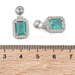 Messing-Anhängerfassungen mit Mikropavé-Fassung aus Zirkonia&nbsp;KK-C172-23P