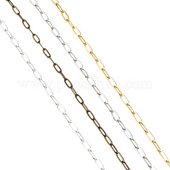 20м 4-х цветные латунные цепочки из скрепок CHC-CD0001-01