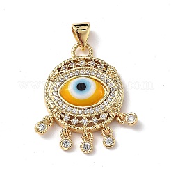 Pendenti malocchio a lume con zirconi colorati&nbsp;ZIRC-L102-14G