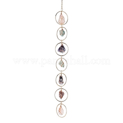 Самородки чакра драгоценный камень люстра висит ловец солнца AJEW-Q143-02