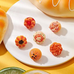 Булавки для рисования из смолы с имитацией хлеба AJEW-TB00017