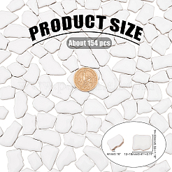 Porzellan Mosaikfliesen&nbsp;AJEW-PH0001-05-WH