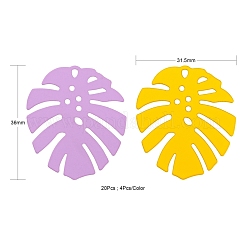 20шт 5 цвета окрашенные распылением железные подвески&nbsp;IFIN-LS0001-01