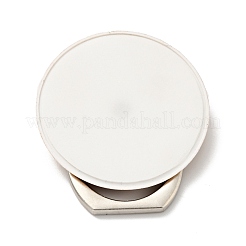 Accessoires de support de téléphone portable rond plat en alliage de zinc&nbsp;AJEW-G035-02G