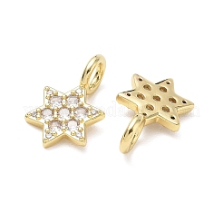 Pendentifs en laiton zircon cubique transparent&nbsp;KK-CBA56EF-01G