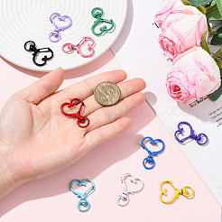 40 шт. 10-цветные поворотные застежки из цинкового сплава с покрытием для выпечки&nbsp;FIND-SP0004-88