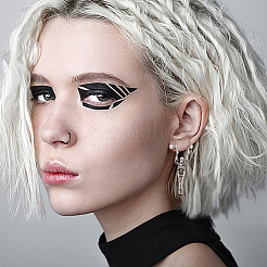 4 шт. 2 стильных серьги-кольца из нержавеющей стали в виде скелета и черепа для женщин&nbsp;EJEW-AN0002-52