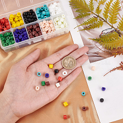 450 Stück 10 Farben undurchsichtige Glasperlen&nbsp;SEED-NB0001-66