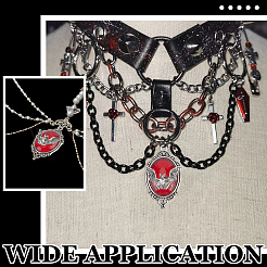 10 шт. овальные подвески из сплава на Хэллоуин FIND-SC0011-18A