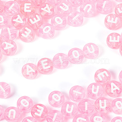 100шт 5 стиля прозрачные акриловые бусины&nbsp;TACR-TA0001-54B