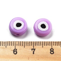 Непрозрачные печатные бусы акриловые OACR-G038-04H