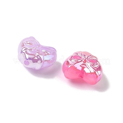 Светящиеся и УФ-покрытые непрозрачные акриловые бусины OACR-H053-05