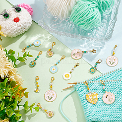 Маркеры для подвесок «цветок и пчела» HJEW-AB00355