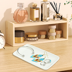 1 шт. прямоугольная керамическая тарелка для украшений AJEW-BBC0002-48