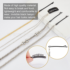 10 шт. 6 стильных железных заколки для волос и невидимки OHAR-GA0001-08