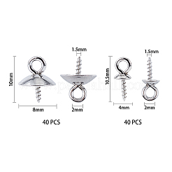 Piquets à œillet à vis en acier inoxydable 304&nbsp;STAS-UN0002-14P