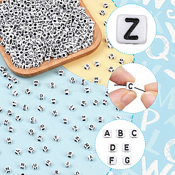 1000 шт. Непрозрачные акриловые бусины&nbsp;MACR-SC0002-43C