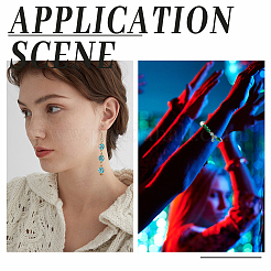 Светящиеся бусины лэмпворк из золота и песка ручной работы LAMP-NB0001-79A