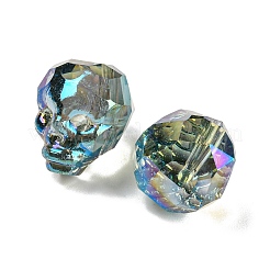 Гальванические прозрачные бусины лэмпворк ручной работы LAMP-K038-01C