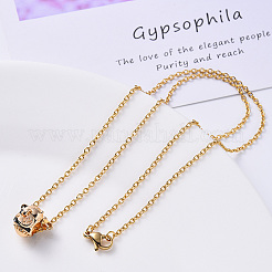 Ожерелье из нержавеющей стали с вакуумным покрытием PVD 304&nbsp;NJEW-S420-007A-G